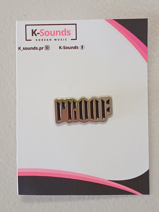 PROOF & BTS Logo Pin