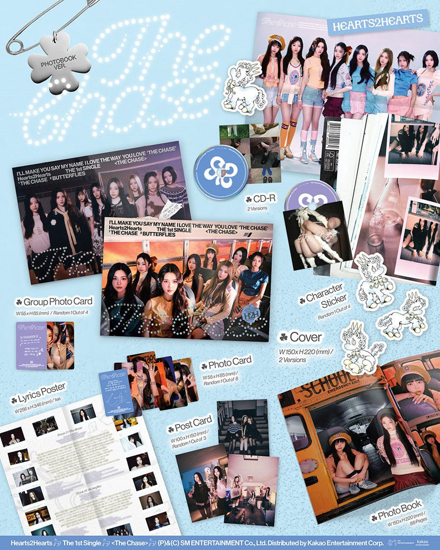 Hearts2Hearts – 1st single [The Chase] (Photobook Ver.)